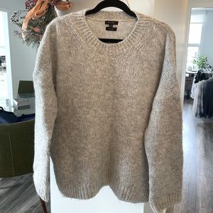 Alpaca Italian Yarn Luxury Staple Grey Sweater